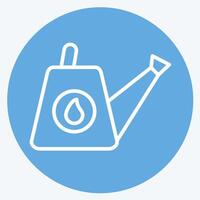 Icon Watering Can. related to Hobbies symbol. blue eyes style. design editable vector