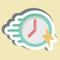 Sticker Velocity. related to Speed symbol. design editable vector