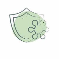 Icon Resistance. related to Healthcare symbol. Color Spot Style. design editable vector