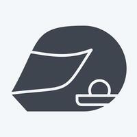 Icon Helmeticon. related to Hobbies symbol. glyph style. design editable vector