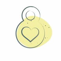 Icon Eight March. related to Women symbol. Color Spot Style. design editable vector