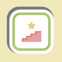 Sticker Stairs. related to Public symbol. design editable vector