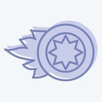 Icon Wheel. related to Speed symbol. two tone style. design editable vector