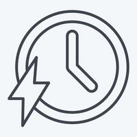 Icon Fast. related to Speed symbol. line style. design editable vector