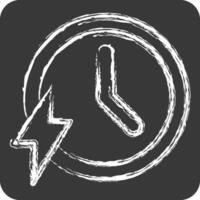 Icon Fast. related to Speed symbol. chalk Style. design editable vector