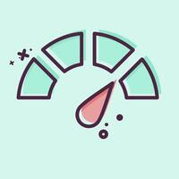 Icon Indicator. related to Speed symbol. MBE style. design editable vector