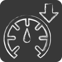 Icon Accelerate. related to Speed symbol. chalk Style. design editable vector