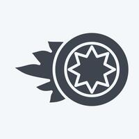 Icon Wheel. related to Speed symbol. glyph style. design editable vector