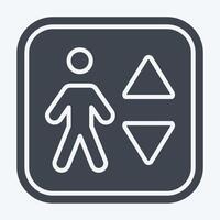 Icon Elevator. related to Public symbol. glyph style. design editable vector