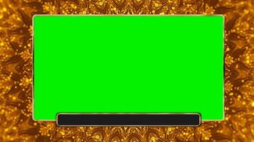 Glowing Display with Large Screen and Green Screen Window video