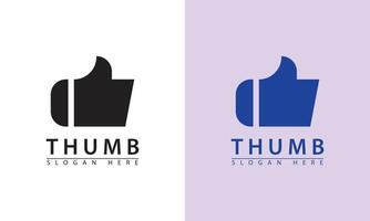 Thumbs Up flat icon. Illustration isolated on background. vector