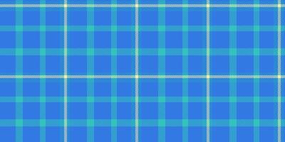Good plaid texture, tracery background pattern fabric. Halftone seamless check tartan textile in blue and teal colors. vector