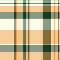 Ornamental textile texture pattern, content tartan check plaid. Commerce background fabric seamless in pastel and amber colors. vector