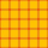 Vibrant yellow and orange plaid pattern. Perfect for autumnal designs, textile prints, website backgrounds, or any project needing a cheerful, bold texture. Seamless repeat for easy application. vector