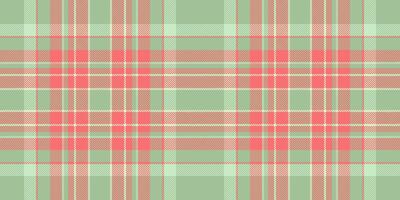 Christmas texture plaid seamless, couch pattern check. Adorable fabric textile background tartan in pastel and red colors. vector