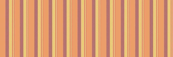 Rich lines texture textile, rough seamless stripe fabric. Delicate background vertical pattern in orange and yellow colors. vector