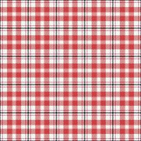 Vibrant red and white plaid pattern. Perfect for textile design, apparel, or website backgrounds. Classic checkered style adds a touch of rustic charm or modern flair. vector