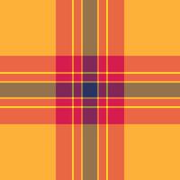 Page texture background tartan, calm pattern plaid. Material check textile seamless fabric in red and amber colors. vector