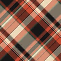 Striking diagonal plaid pattern in warm autumnal tones. Perfect for textile design, website backgrounds, or fashion projects. vector