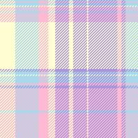 Fiber textile seamless check, cover background tartan. Easter texture fabric pattern plaid in light and indigo colors. vector