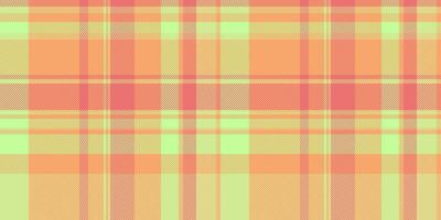 Vibrant pastel plaid pattern in peach, coral, and lime green. Perfect for textile design, fashion, or website backgrounds. Seamless repeat design adds versatility. Ideal for springsummer projects. vector