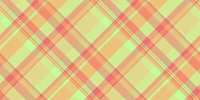 Sun plaid check seamless, hippy texture pattern. Pastel tartan textile background fabric in yellow and green colors. vector