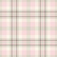 Layer texture seamless tartan, tweed fabric check. Scrapbooking background pattern textile plaid in light and sea shell colors. vector