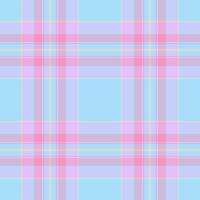 Geometry seamless check texture, luxury pattern background textile. Bandanna plaid tartan fabric in light and cyan colors. vector