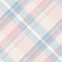 Real textile tartan background, blanket plaid check . Order pattern seamless fabric texture in light and linen colors. vector