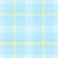 Page pattern seamless tartan, birthday card plaid texture. Cross background textile check fabric in light and cyan colors. vector