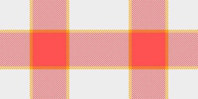 Repeat texture pattern seamless, list background plaid tartan. Creativity fabric textile check in white and red colors. vector