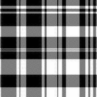 Stylish black and white plaid pattern. Perfect for textile design, website backgrounds, or fashion projects. Clean, modern lines create a versatile and visually appealing design. vector
