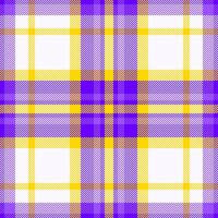 Folk textile tartan, reel seamless background pattern. Official fabric check plaid texture in snow and bright colors. vector