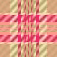 Drapery plaid textile, famous fabric pattern background. Ethnic tartan seamless check texture in red and lime colors. vector
