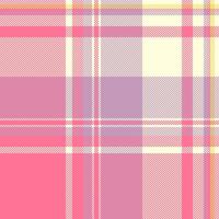 Delightful pastel plaid pattern. Soft pink, lavender, and cream colors create a charming, versatile design ideal for fashion, home decor, and stationery projects. vector