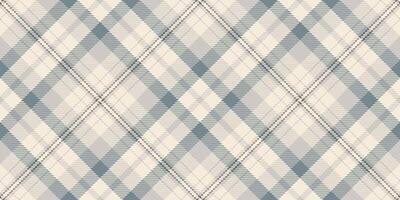 Elegant diamond plaid pattern in soft blue and beige tones. Perfect for textile design, wallpaper, or website backgrounds. Subtle texture adds sophistication. vector