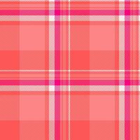 1940s tartan textile plaid, bed pattern check seamless. Brazil texture background fabric in red and linen colors. vector