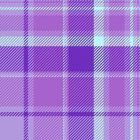 Drapery seamless texture, bandanna check background pattern. Tone tartan fabric textile plaid in violet and light colors. vector