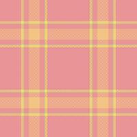 Primary seamless plaid, hippy fabric texture background. Sheet textile tartan check pattern in red and amber colors. vector