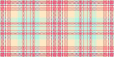 Scratch fabric check background, easter texture pattern. Bag textile seamless tartan plaid in red and light colors. vector