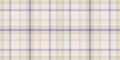 Rough plaid tartan pattern, glamor seamless background . Amazing texture textile check fabric in white and light colors. vector