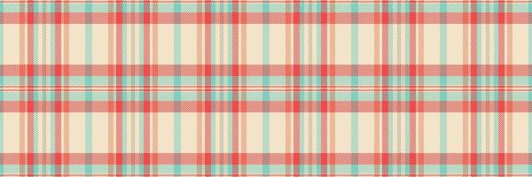 Single background texture check, us seamless plaid. Isolation tartan textile fabric pattern in light and red colors. vector