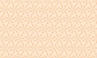 Elegant pastel peach seamless pattern featuring a repeating geometric floral motif. Perfect for website backgrounds, textile prints, or stationery design. vector