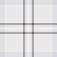 Colourful tartan plaid , post check fabric texture. Famous seamless pattern textile background in white and dark colors. vector