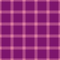 Stroke seamless tartan pattern, creativity textile background. Close-up fabric check plaid texture in pink and magenta colors. vector