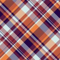 Delicate check seamless texture, pretty plaid tartan. Shirt pattern background fabric textile in red and light colors. vector