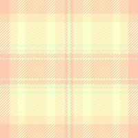 Nostalgic tartan texture seamless, tribal plaid textile . Decoration check fabric pattern background in light and orange colors. vector