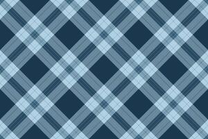 Short fabric background texture, stripped textile seamless. Domestic check pattern tartan plaid in cyan and light colors. vector