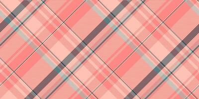 Ornamental background tartan texture, jacket textile seamless. Woven pattern fabric plaid check in red and light colors. vector