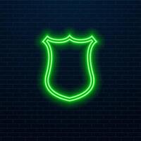 UI icon with neon light isolated in black background. 3d rendering. green color. vector
